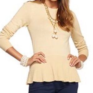 Lilly Pulitzer Aurora Tan Sweater- XS